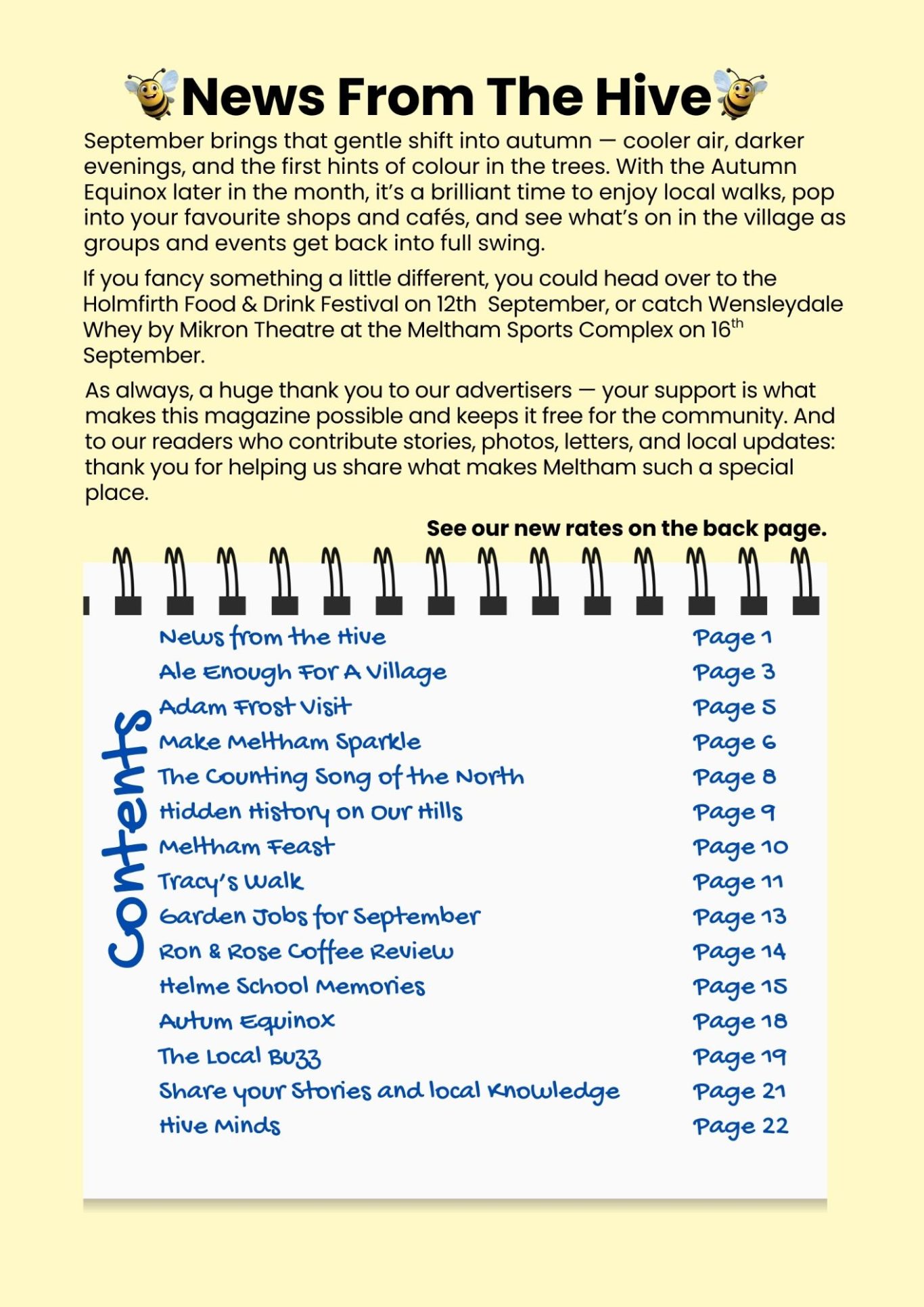 News from Meltham Hive 2026