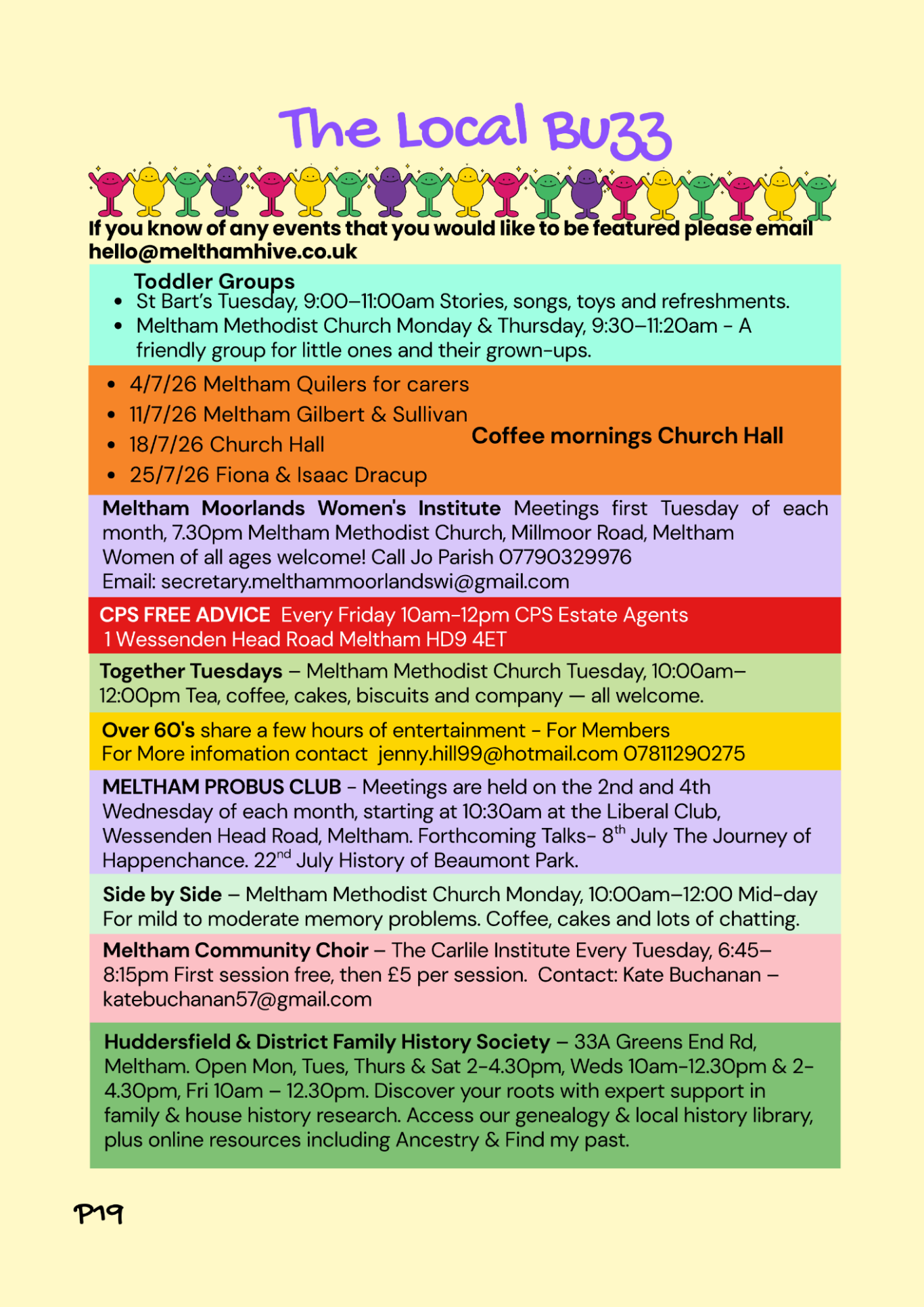 Meltham Hive June 2026. Meltham Fringe 