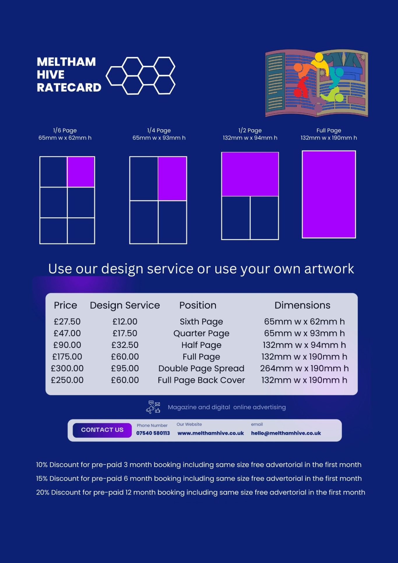 Meltham Hive Rate Card Feb 26