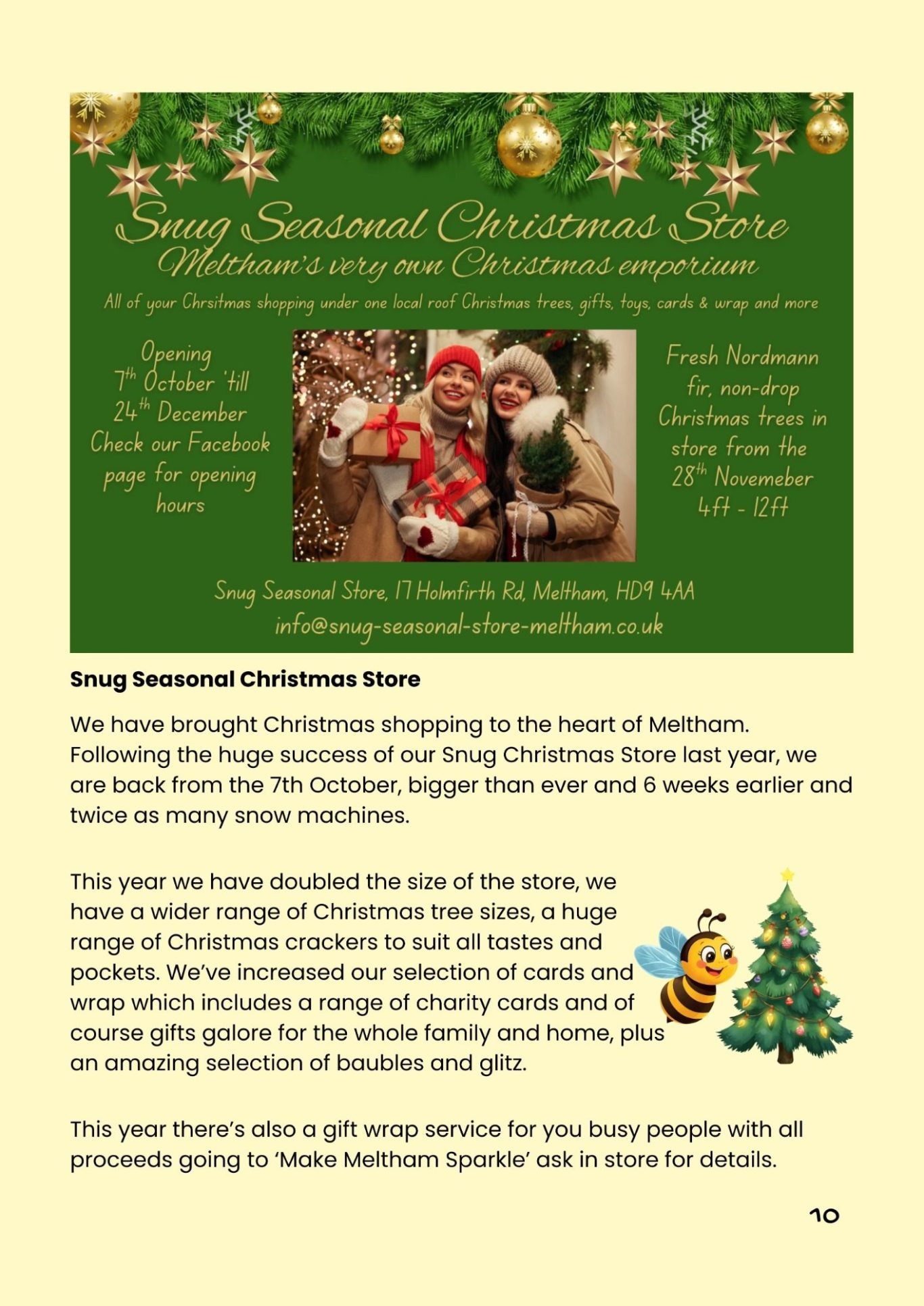 Snug Seasonal Christmas Store - Meltham