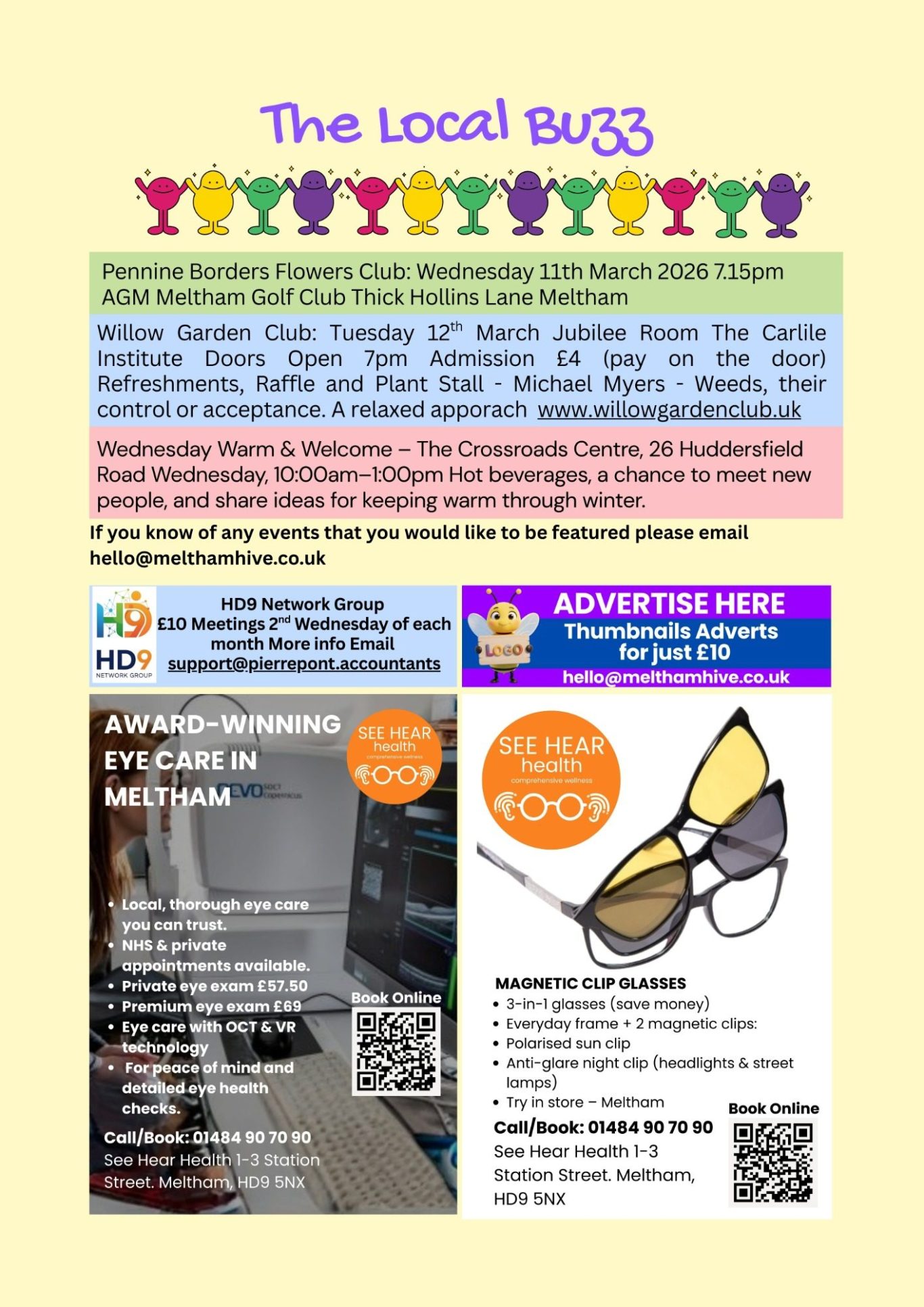 Meltham Hive, Meltham's March Community Magazine - Local Buzz