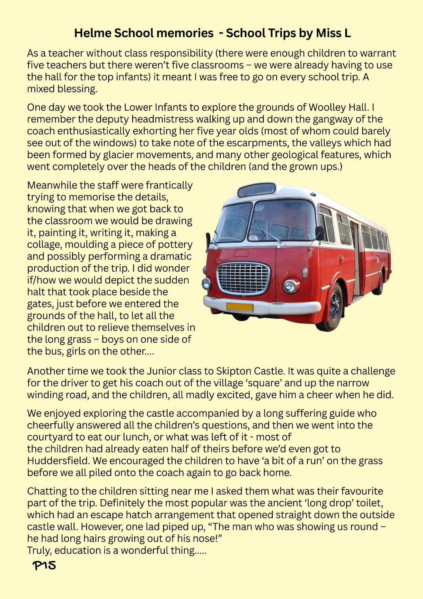 Helme School Trip