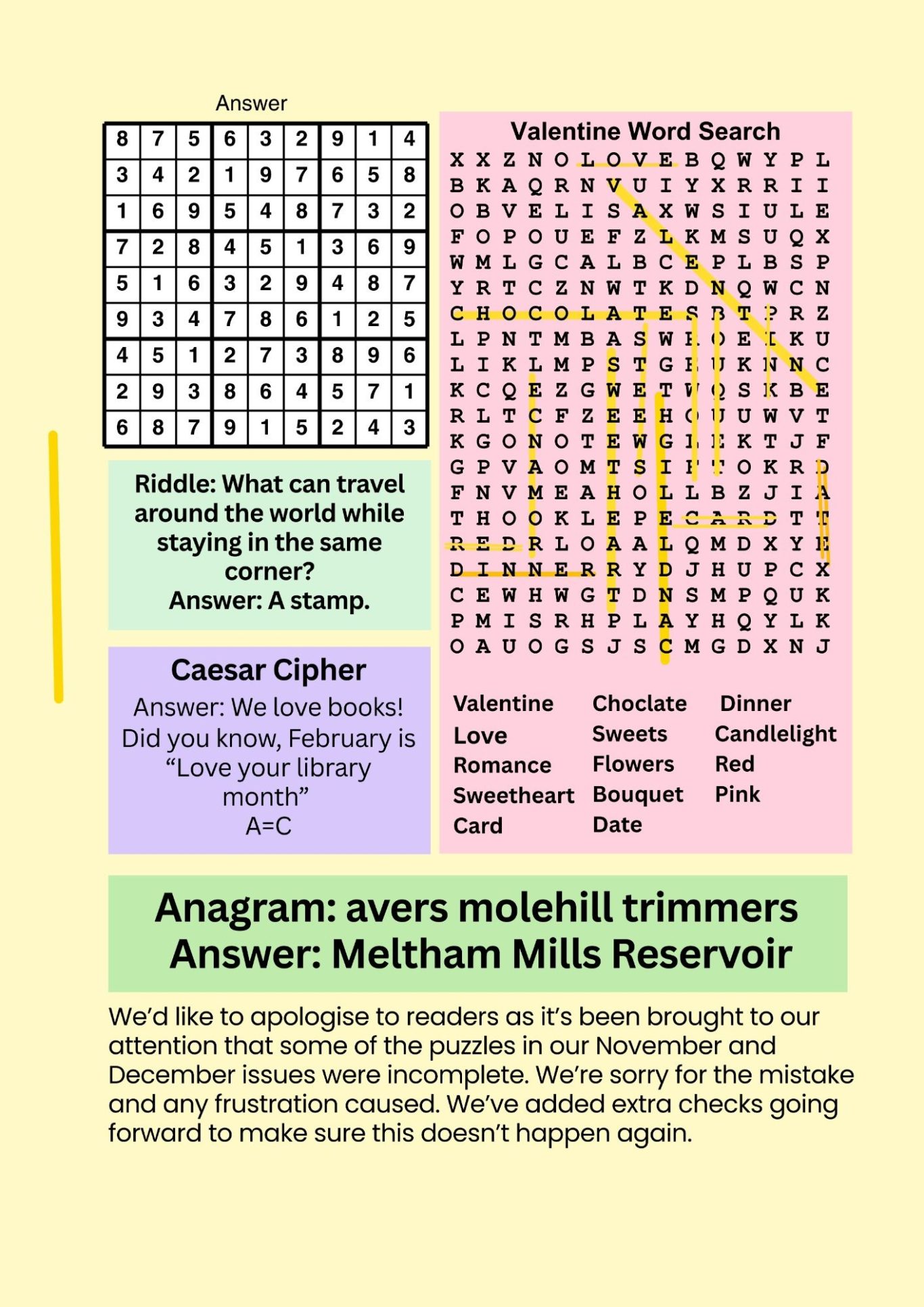 Meltham Hive Minds Answers Feb 26