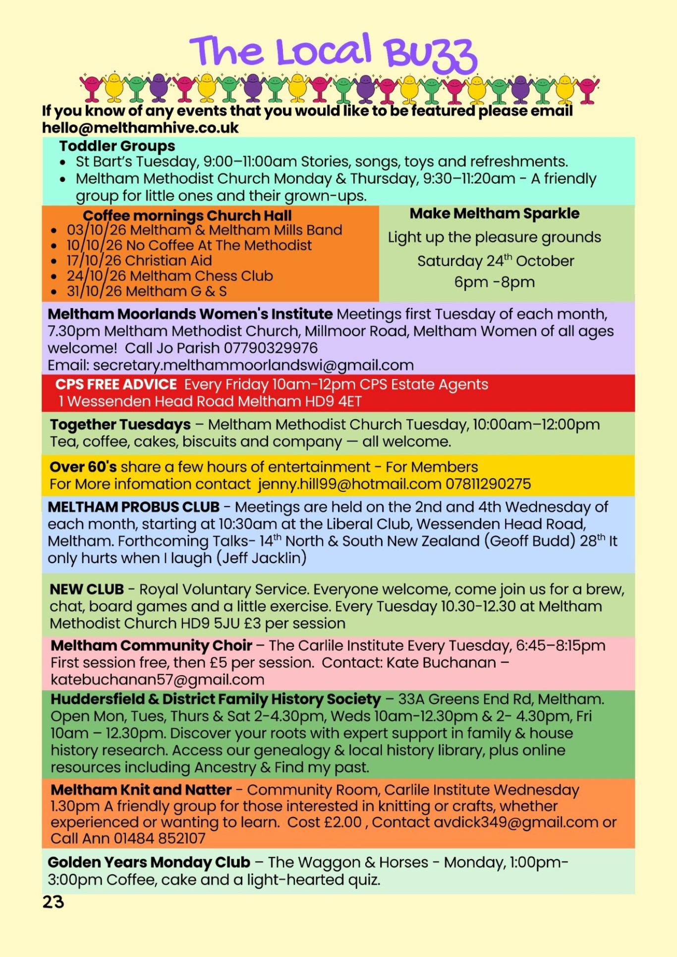 Meltham's local buzz