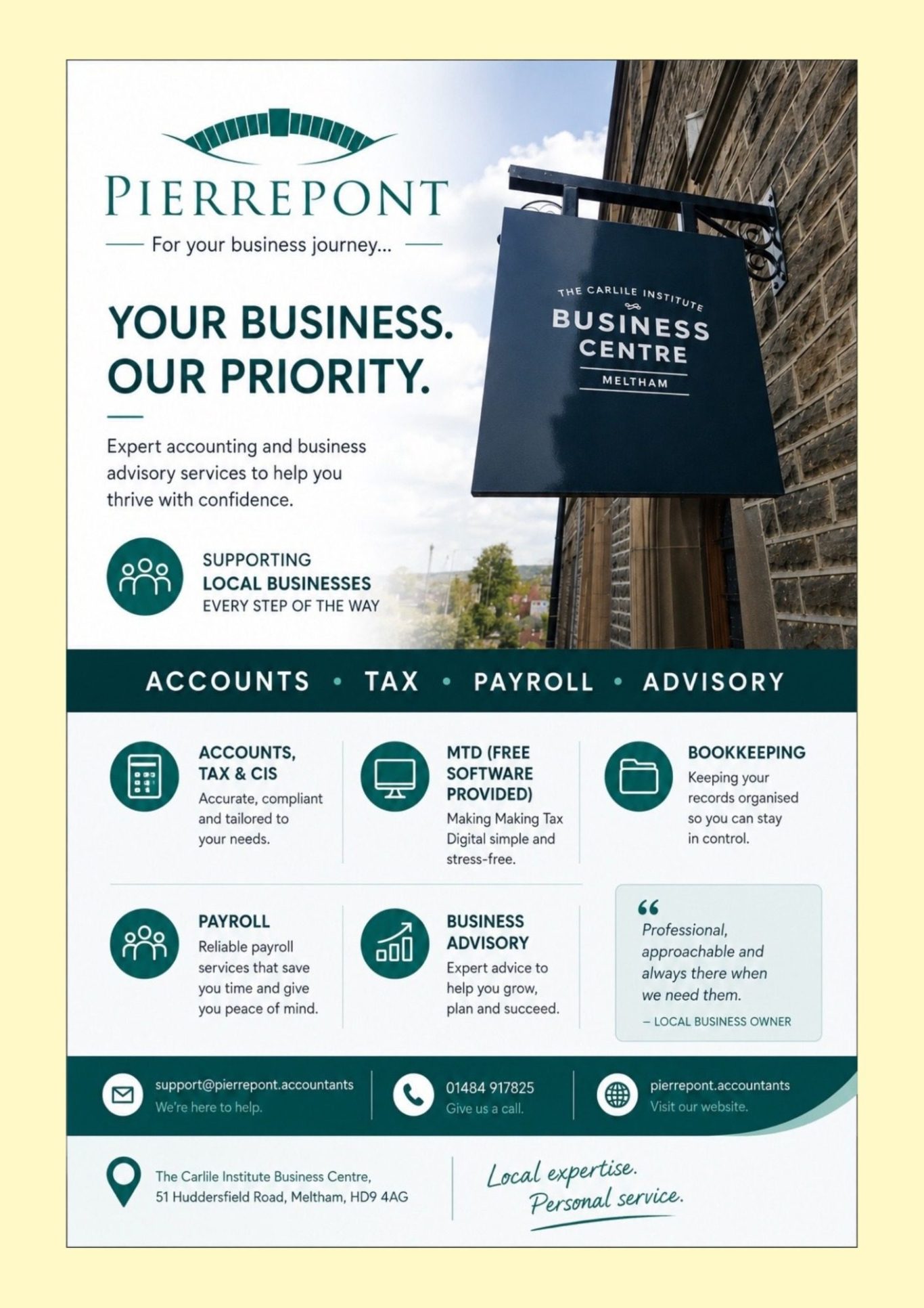 Pierrepont, Your Local Accountants
