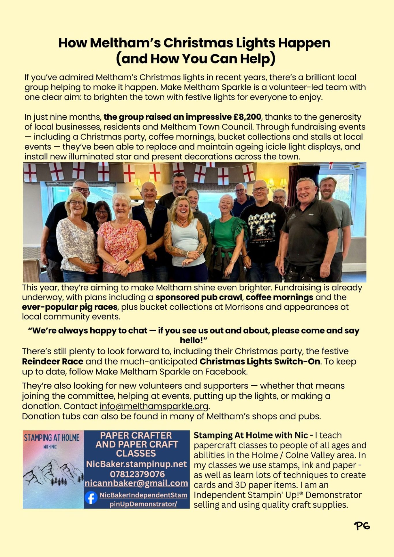 Make Meltham Sparkle - How You CAN help