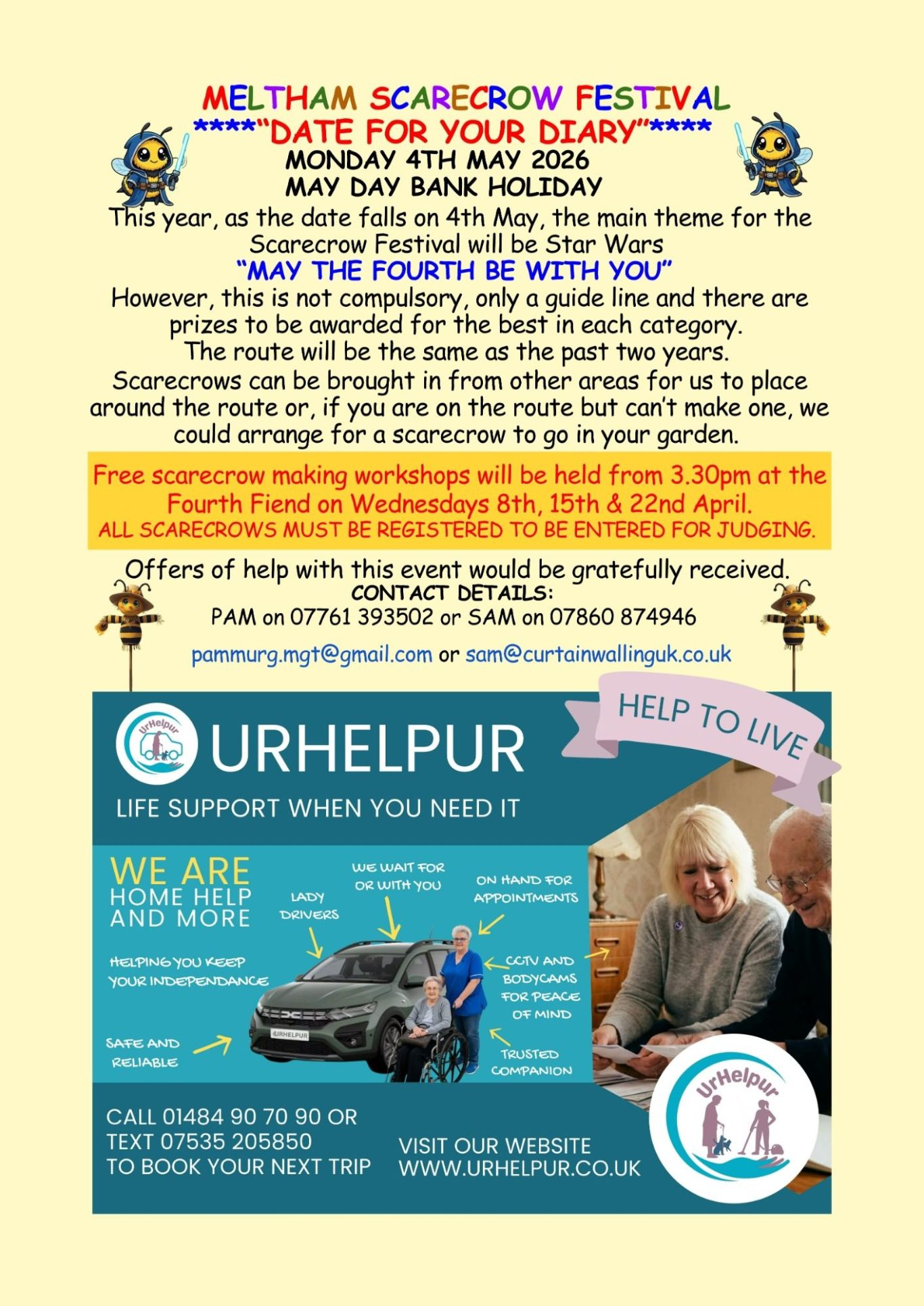 Meltham Hive, Meltham's Community Magazine for April - Meltham Scarecrow Festival