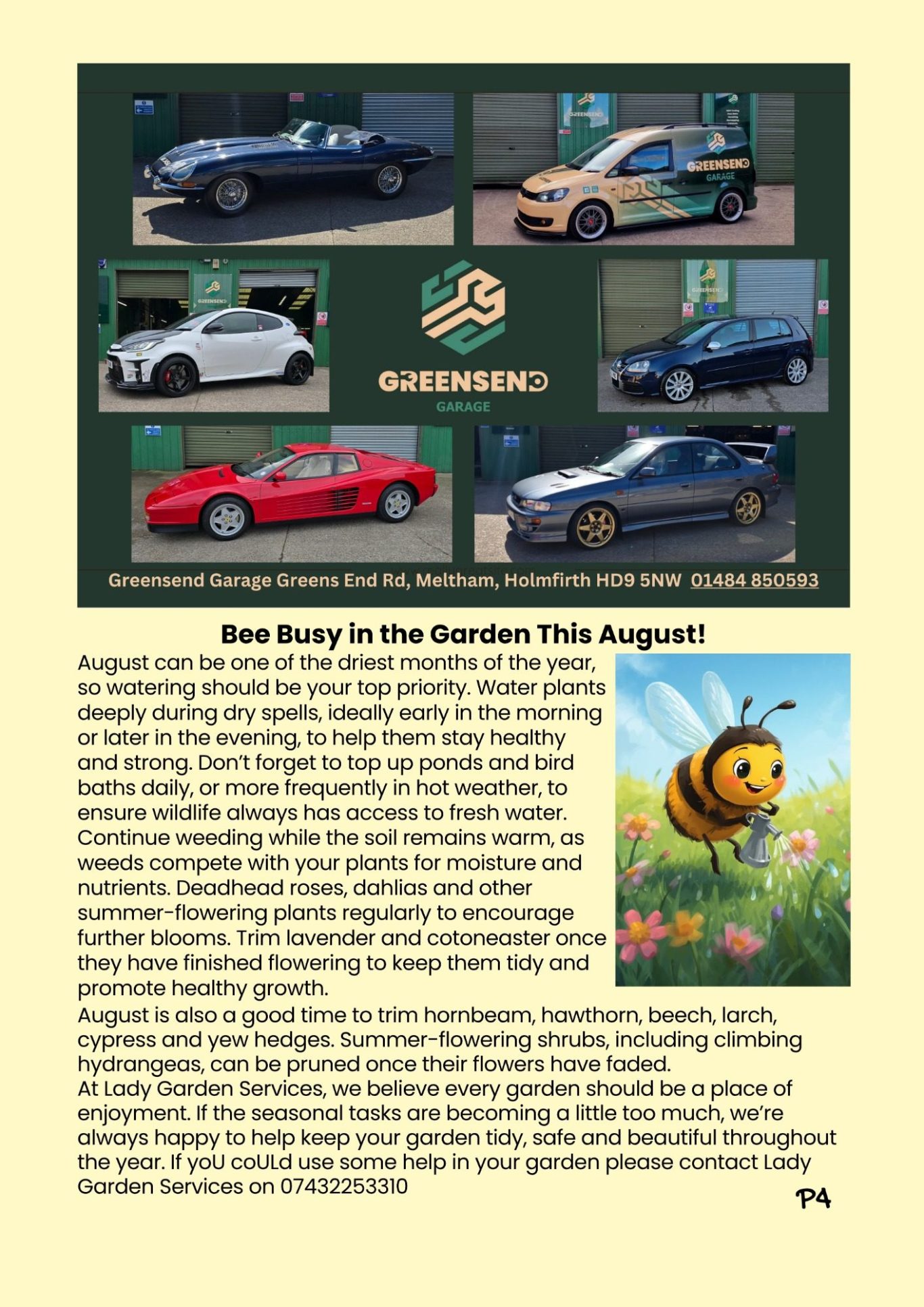 Busy Bees in the garden this August
