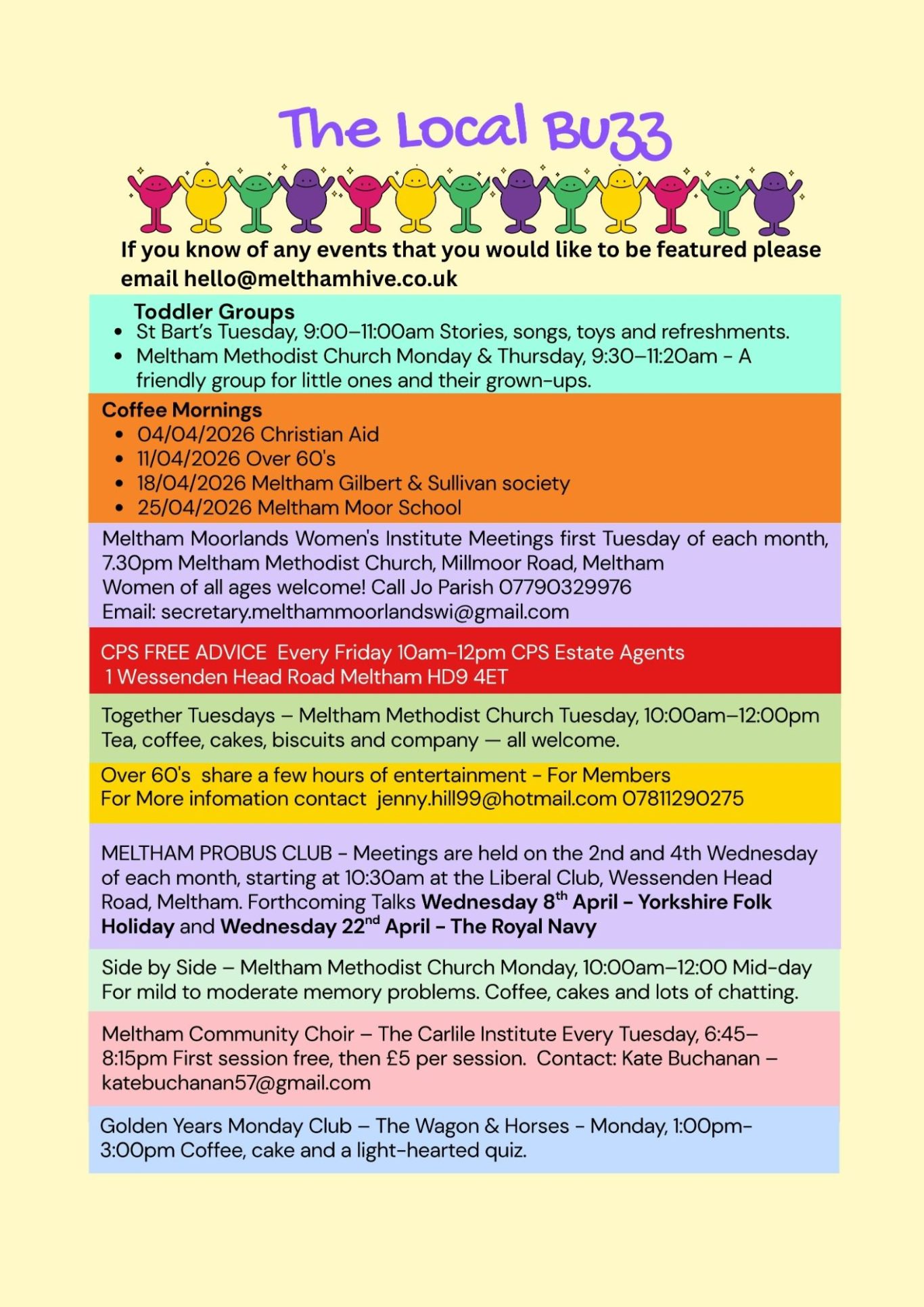 Meltham Hive, Meltham's Community Magazine for April - The local buzz