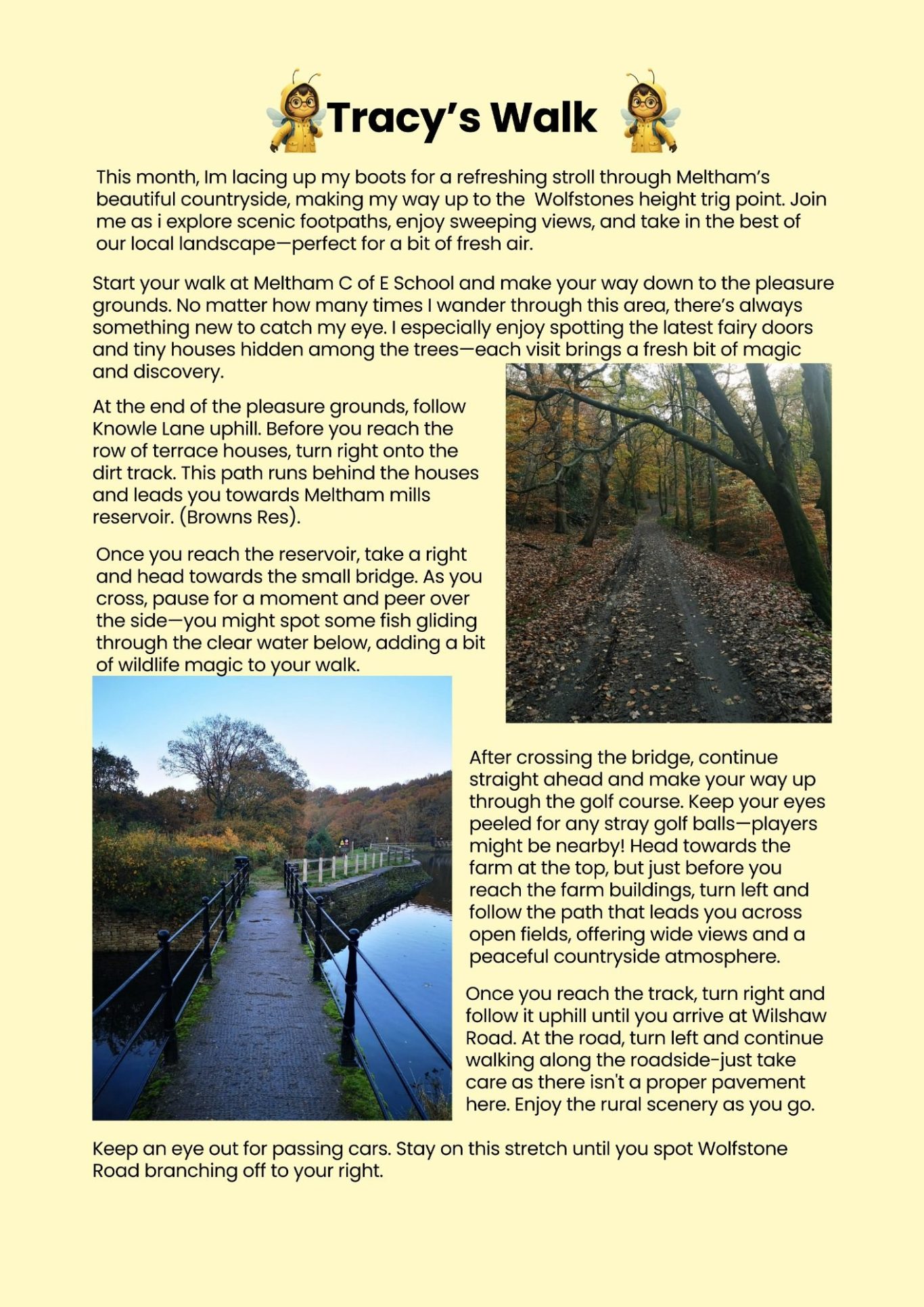 Meltham Hive Magazine January 2026 - Tracy's Walk