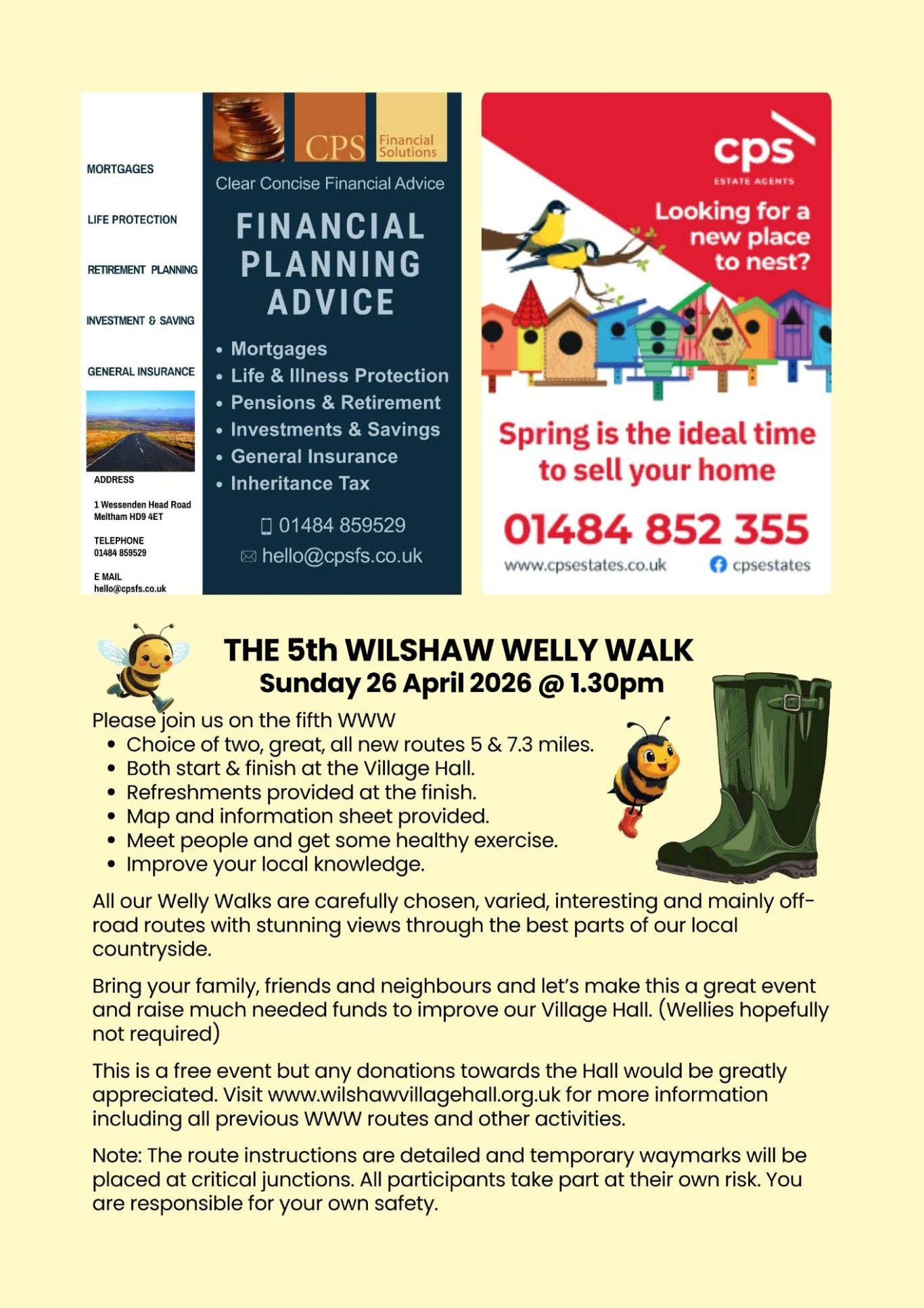 Meltham Hive, Meltham's Community Magazine for April - Wilshaw Welly Walk