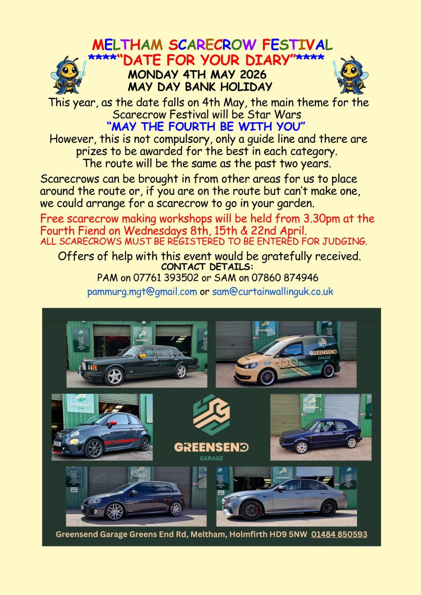 Meltham Hive, Meltham's March Community Magazine - Scarecrow Festiva