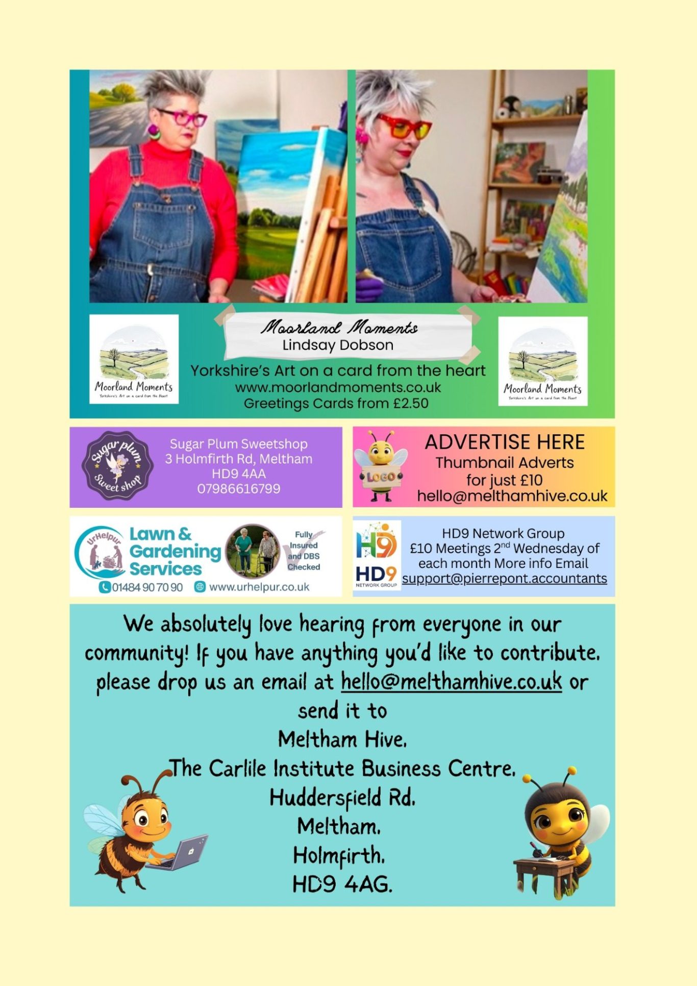 Meltham Hive, Meltham's Community Magazine for April - Share your stories