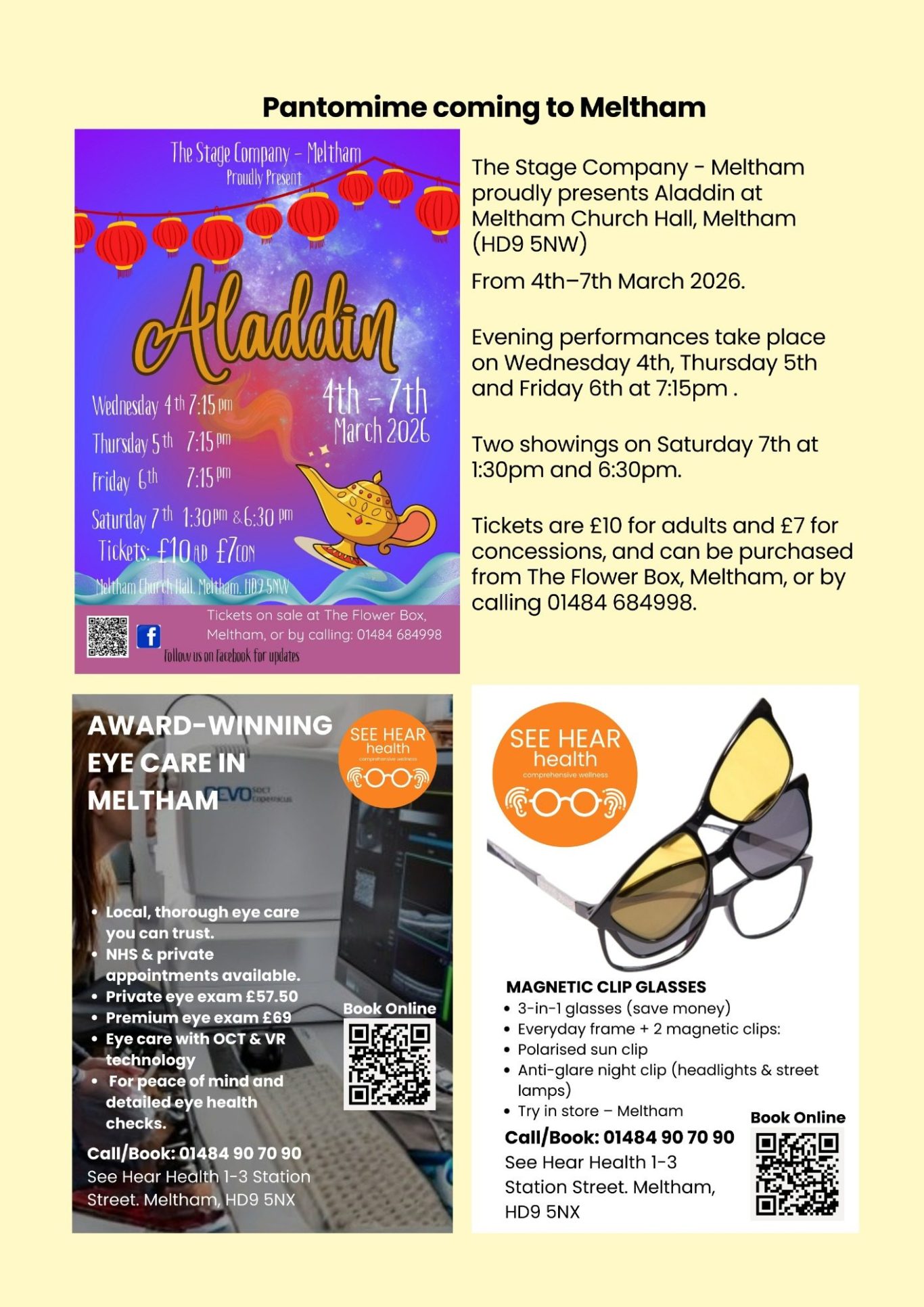 What's on in Meltham - The Panto