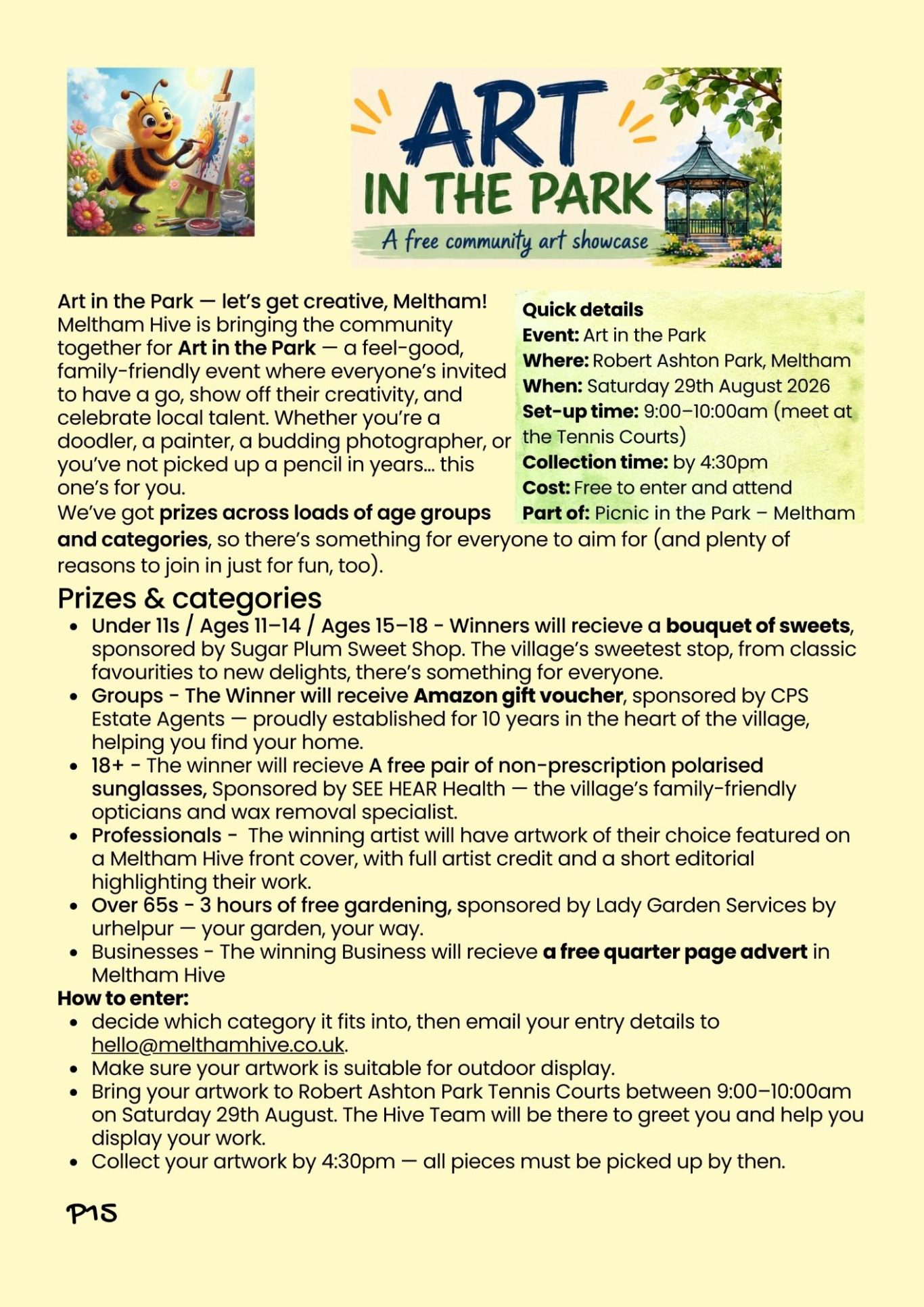 Meltham  Art in the Park