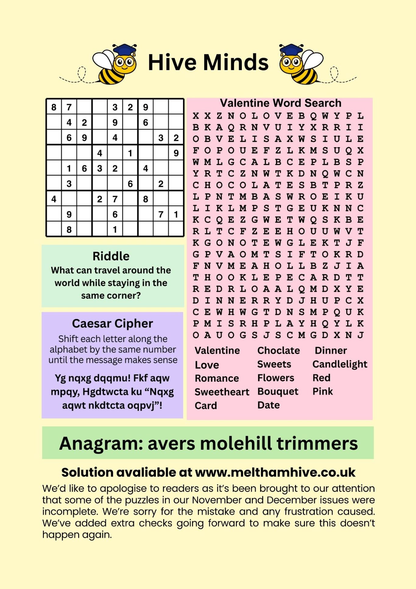 Meltham Hive Minds Feb 26